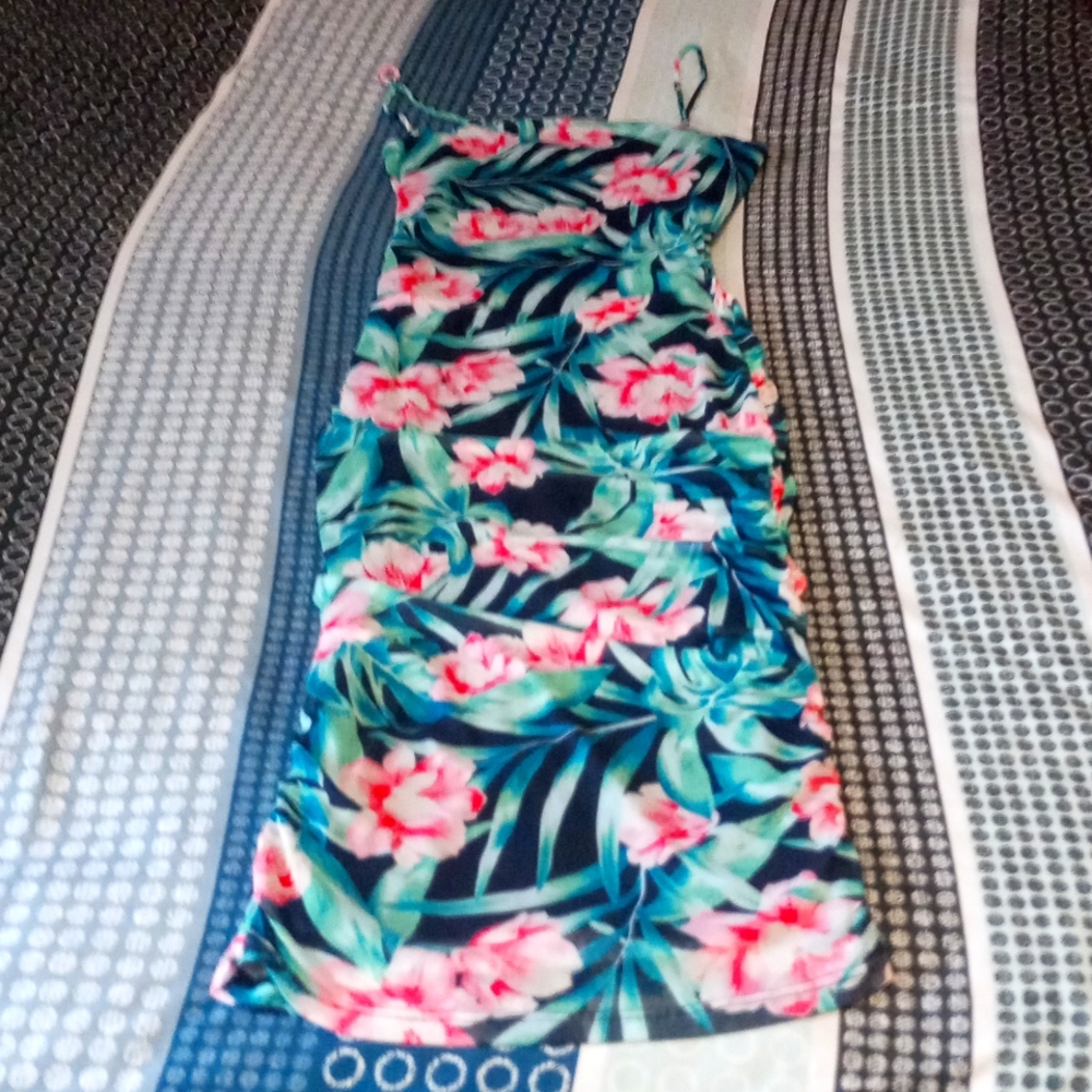 Double lined floral dress